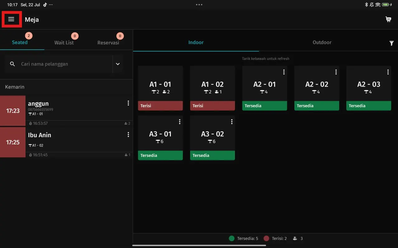 mengatur printer label